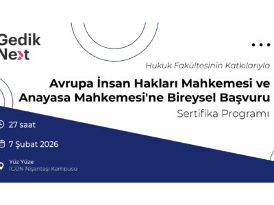 AİHM ve AYM’ye Bireysel Başvuru Sertifika Programı